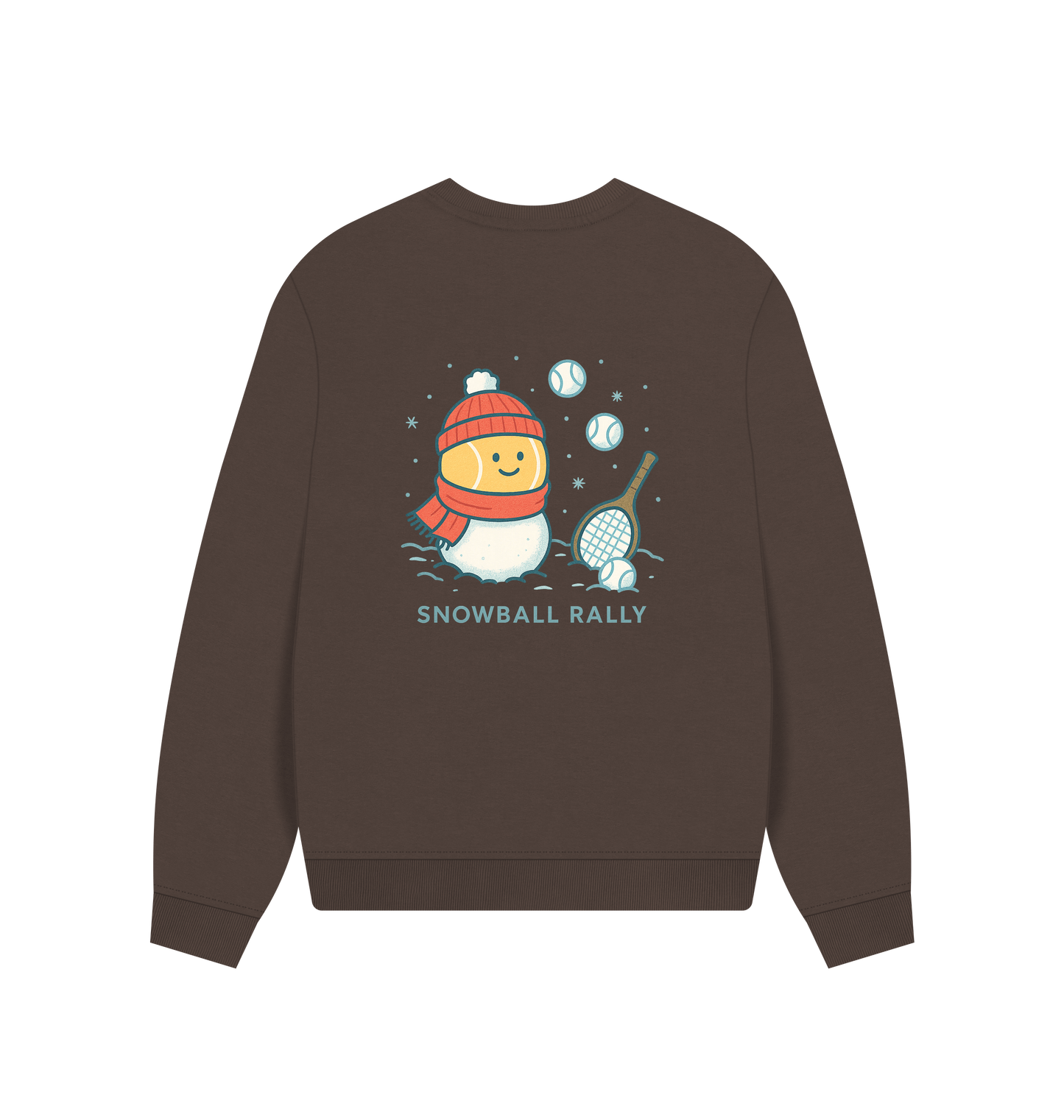 Chocolate Printed Sweater Back