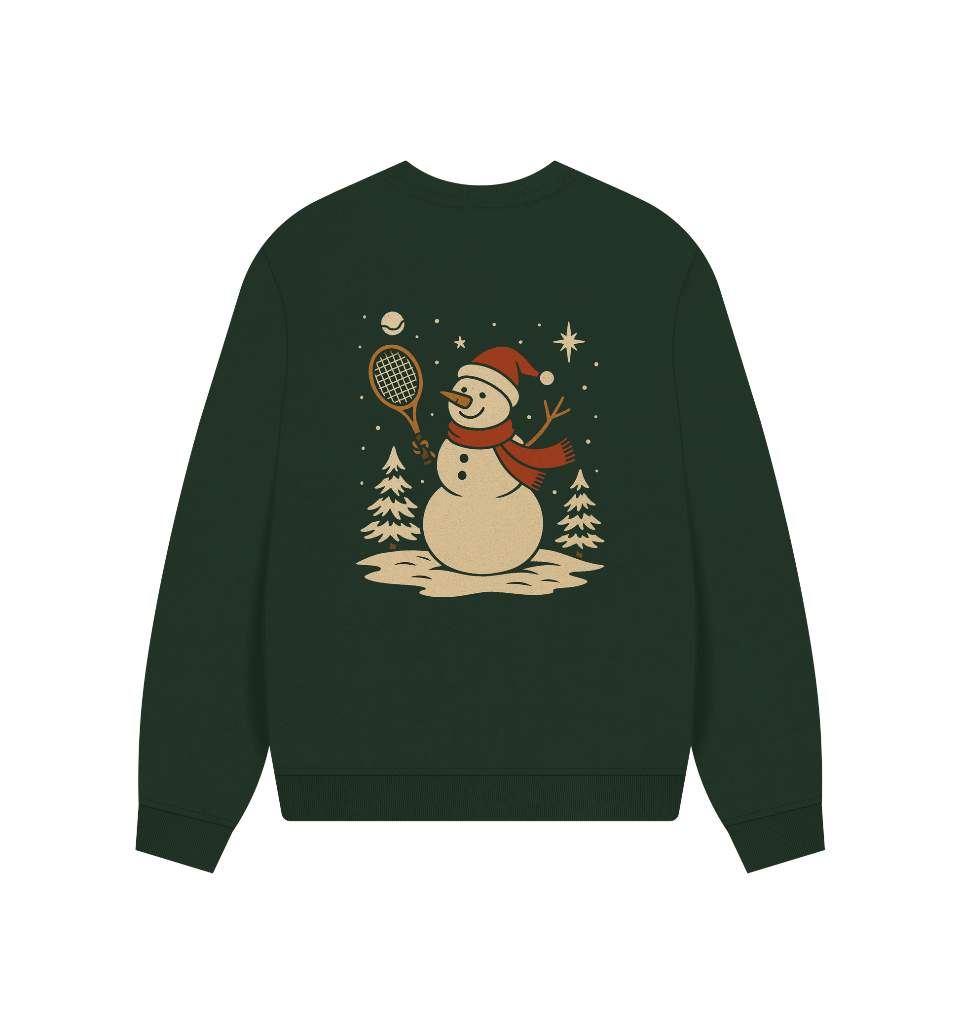 Evergreen Printed Sweater Back