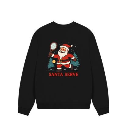 Black Printed Sweater Back