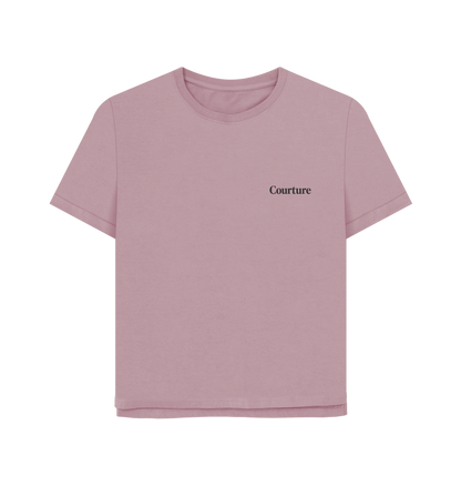 Mauve Printed T-shirt Front