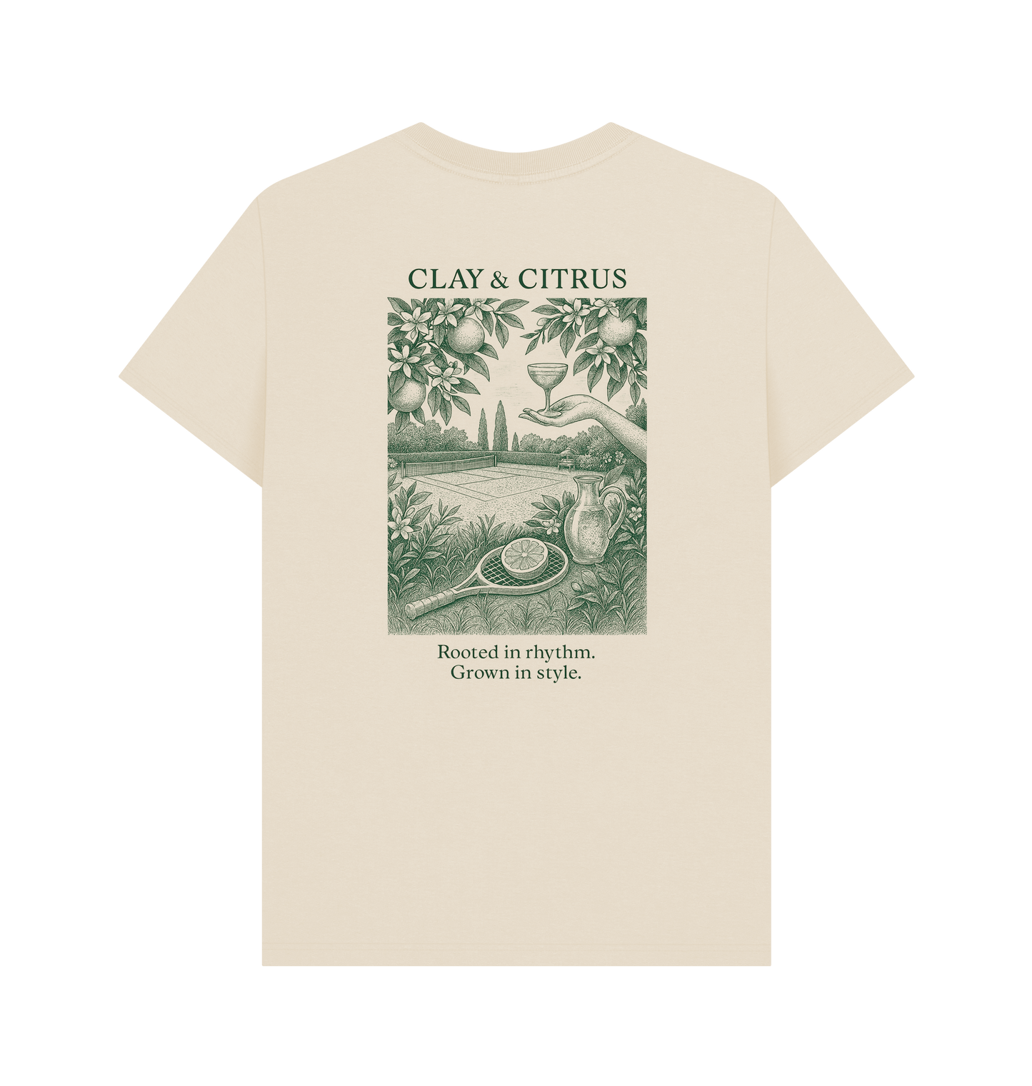 Oat Printed T-shirt Back