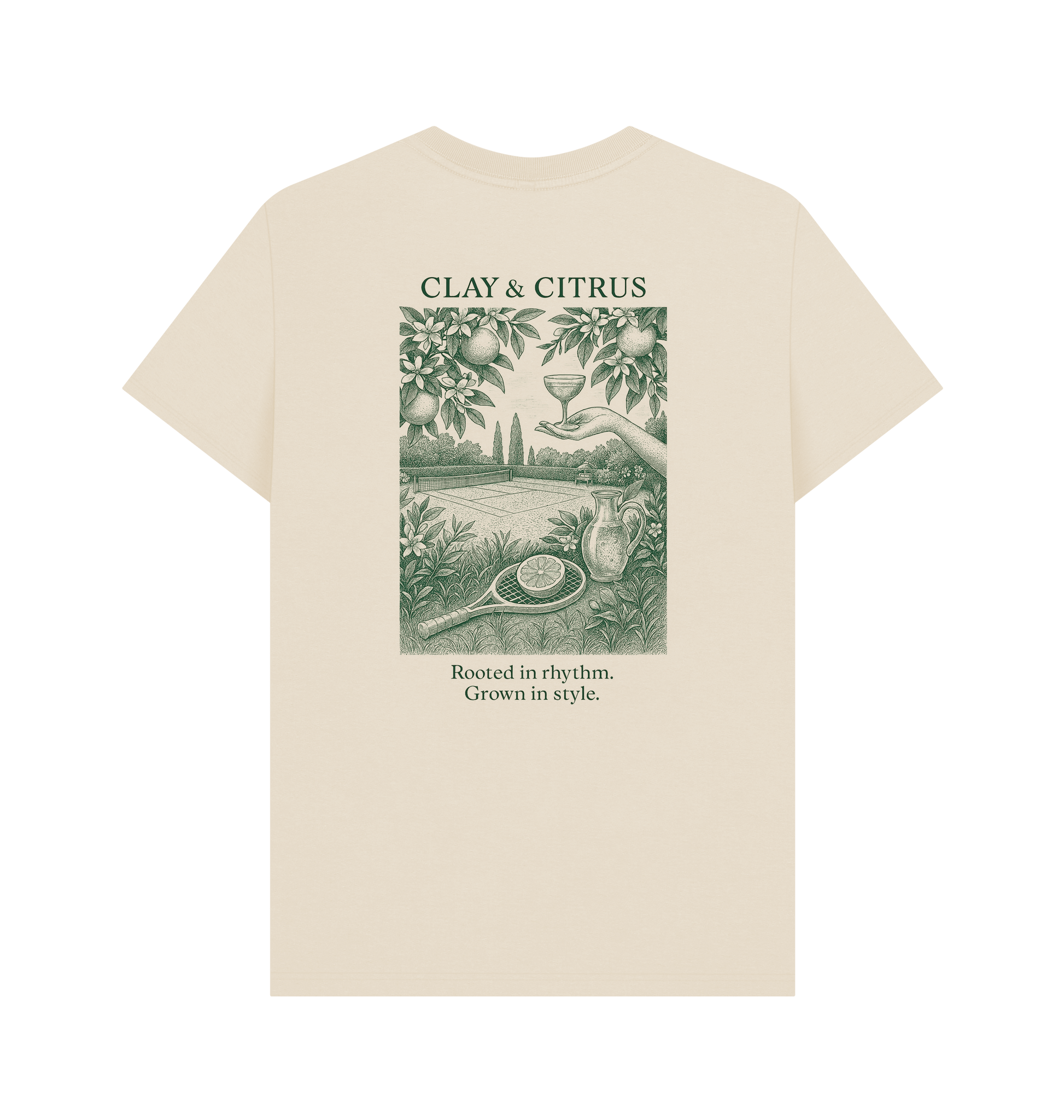 Oat Printed T-shirt Back