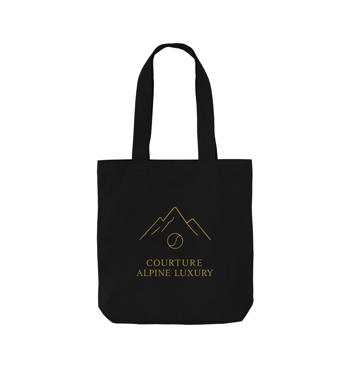 Black Printed Bag Front