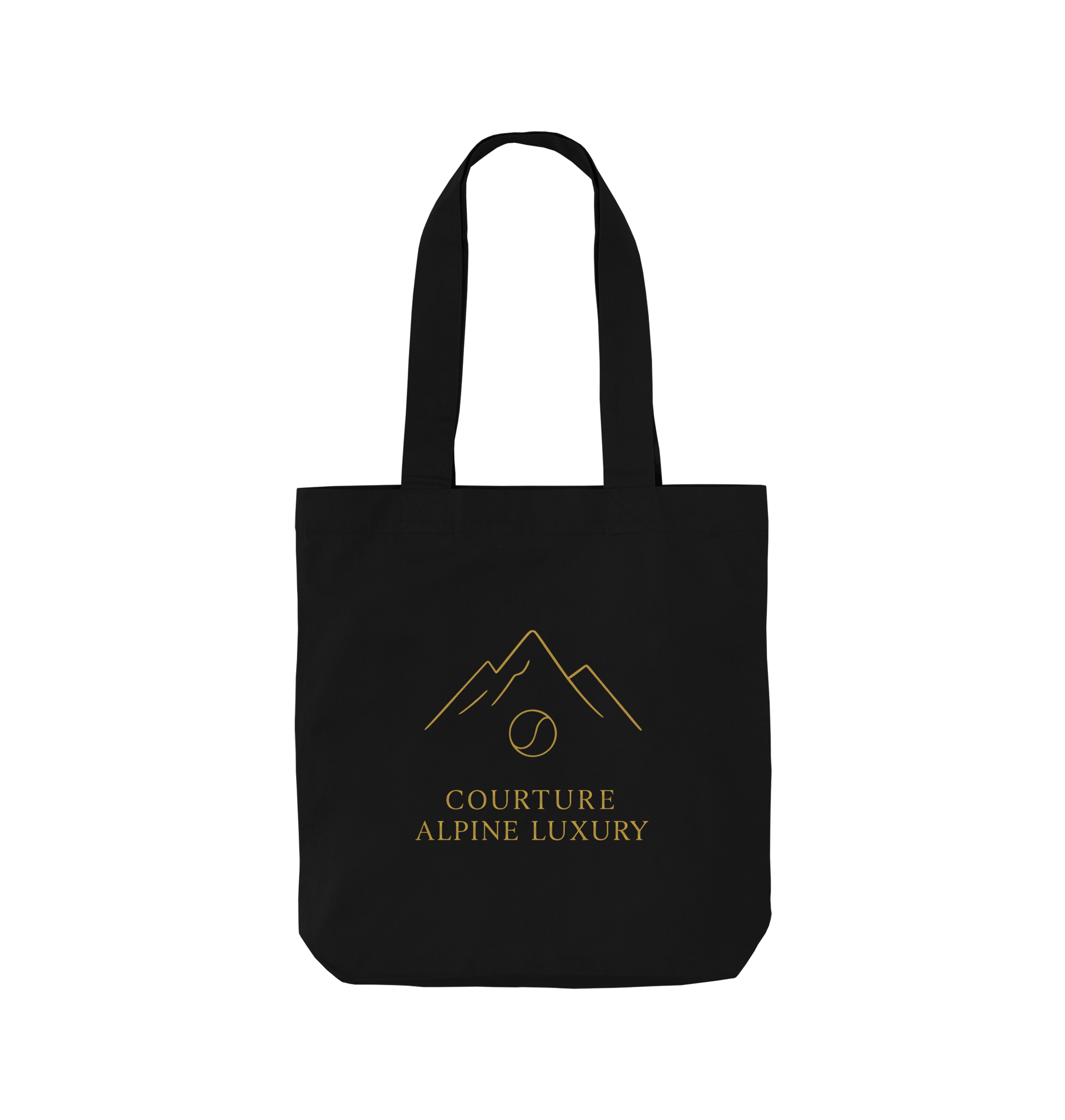 Black Printed Bag Front