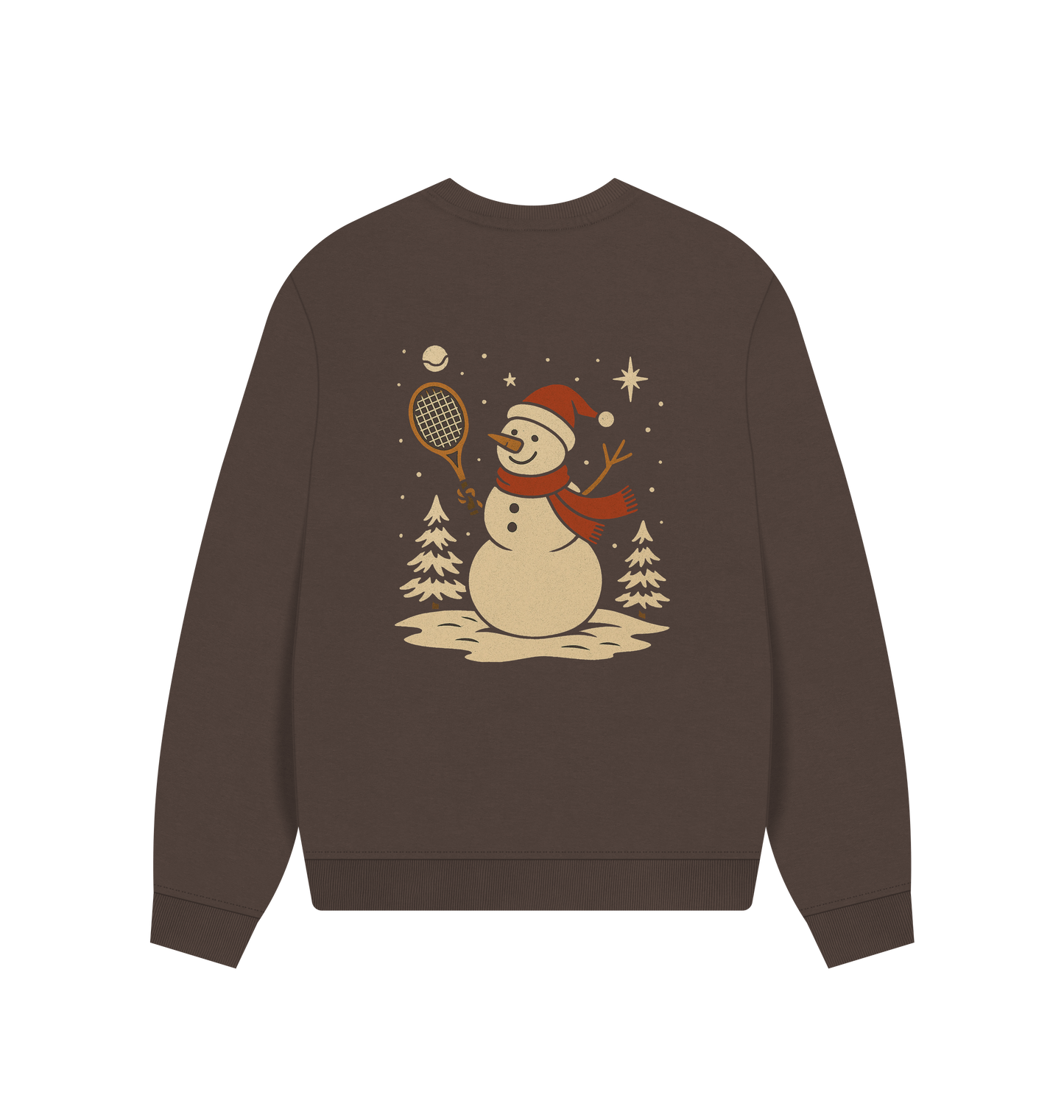 Chocolate Printed Sweater Back