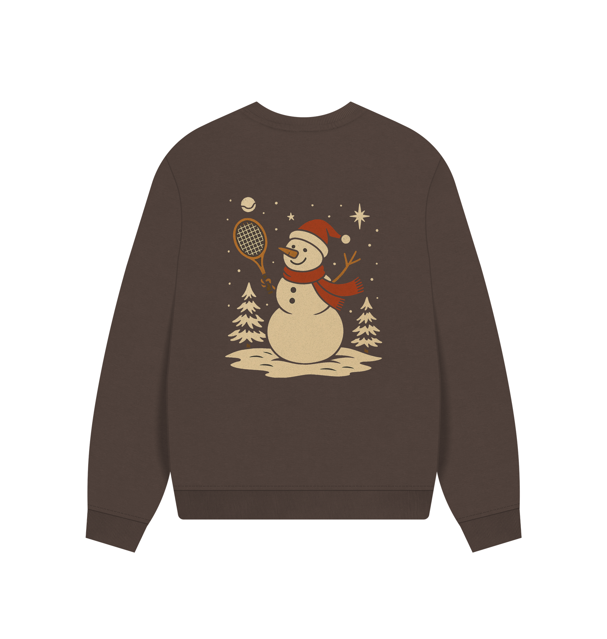 Chocolate Printed Sweater Back