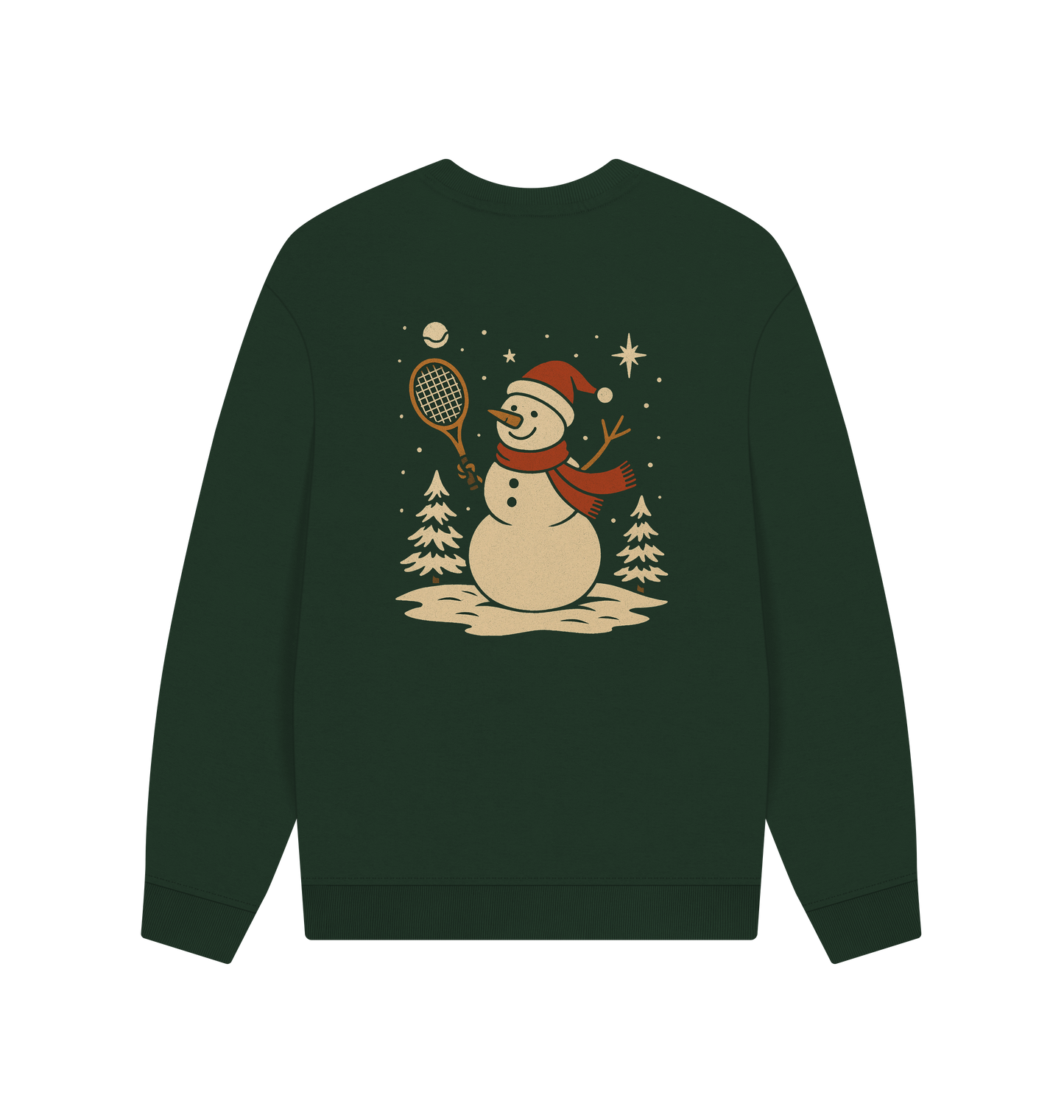 Evergreen Printed Sweater Back