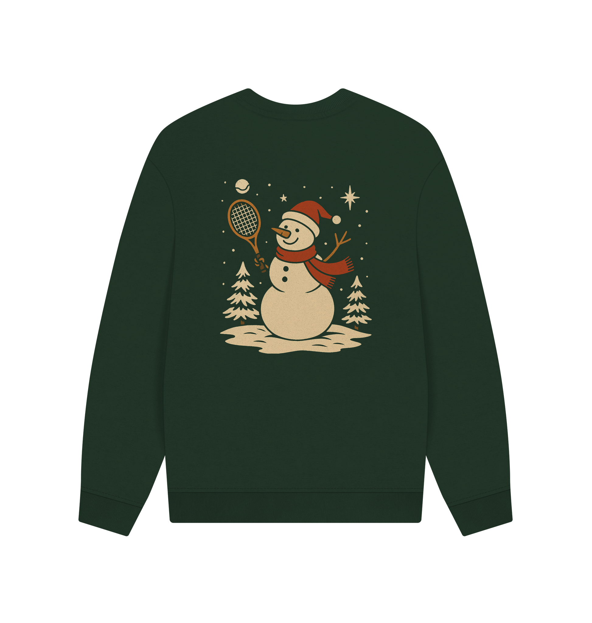 Evergreen Printed Sweater Back