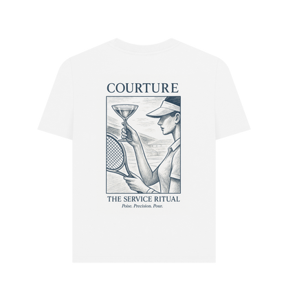 White Printed T-shirt Back