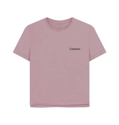 Mauve Printed T-shirt Front