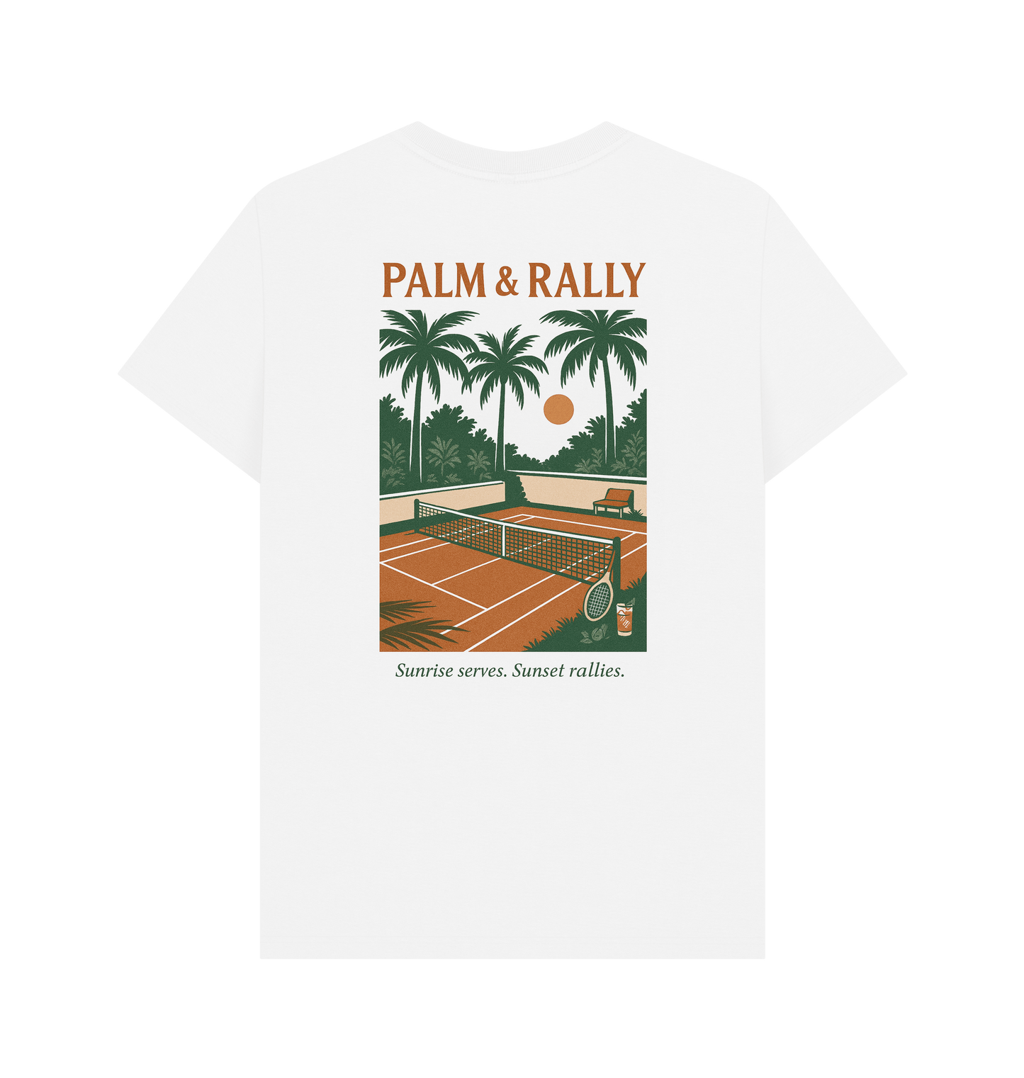 White Printed T-shirt Back