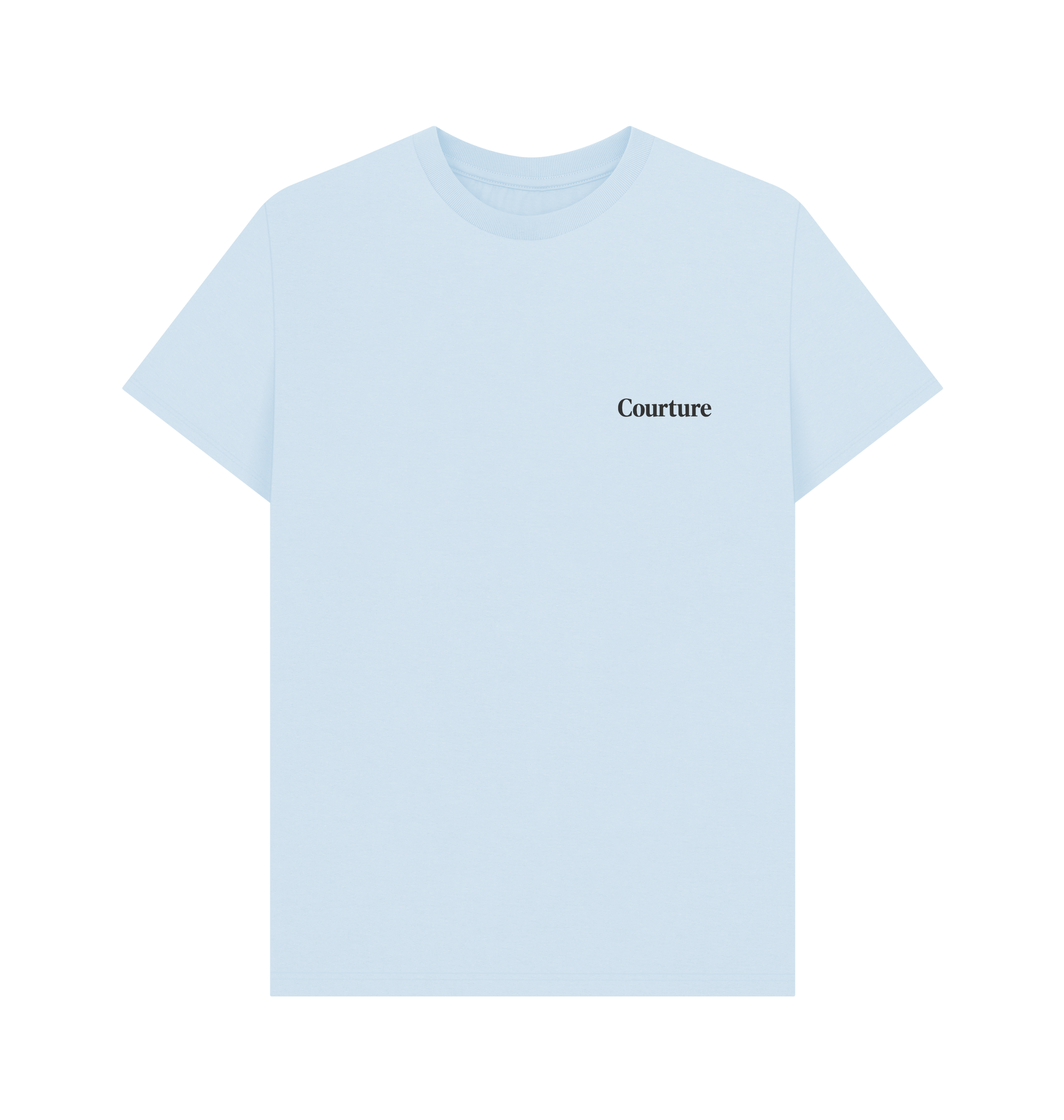 Sky Blue Printed T-shirt Front