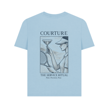 Milky Blue Printed T-shirt Back