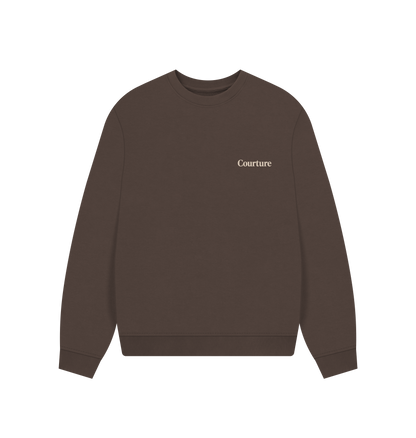 Chocolate Printed Sweater Front