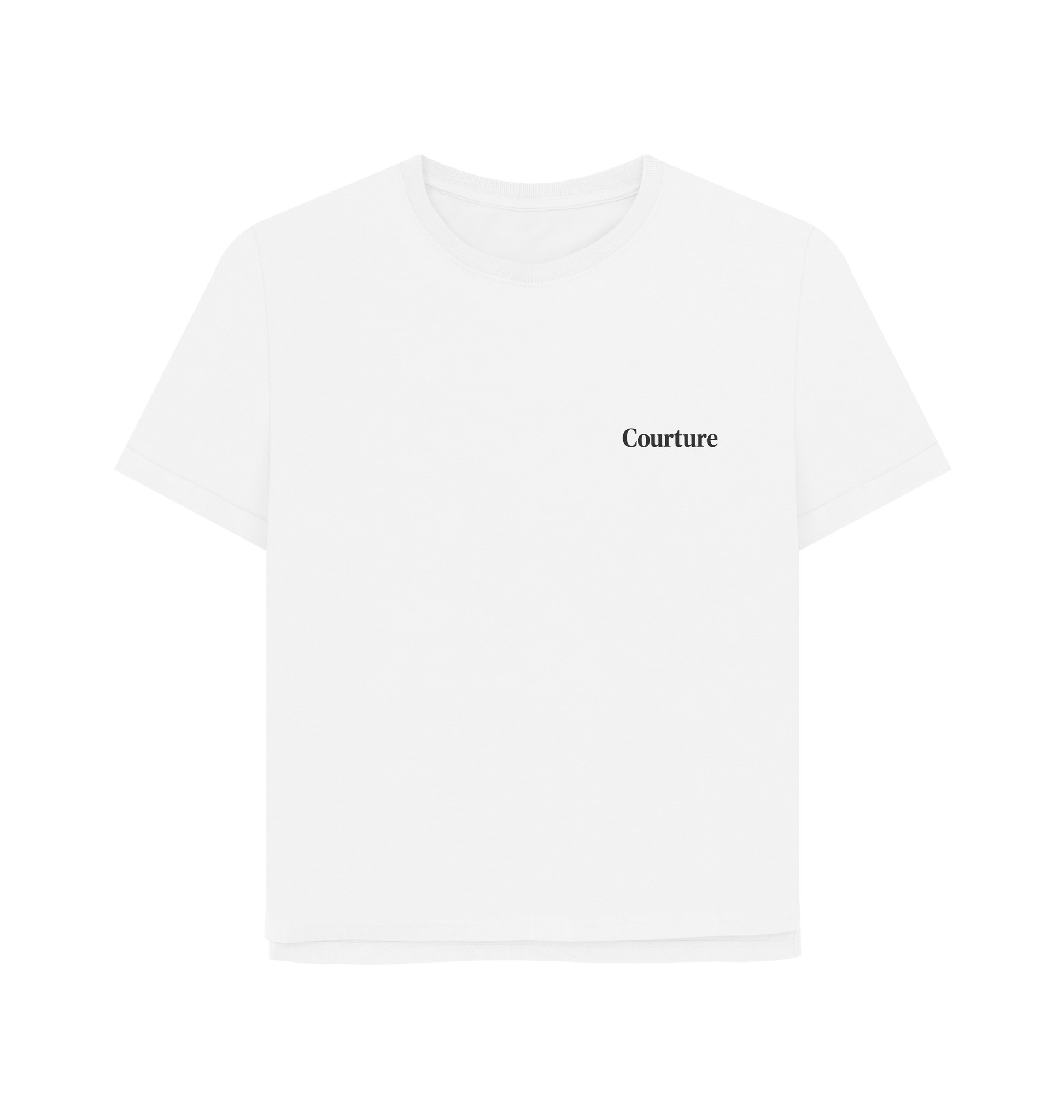 White Printed T-shirt Front