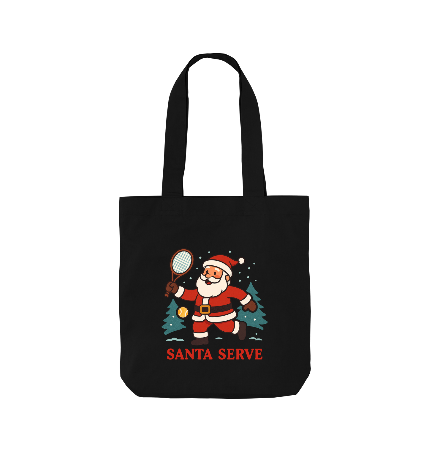 Black Printed Bag Front