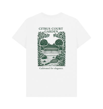 White Printed T-shirt Back