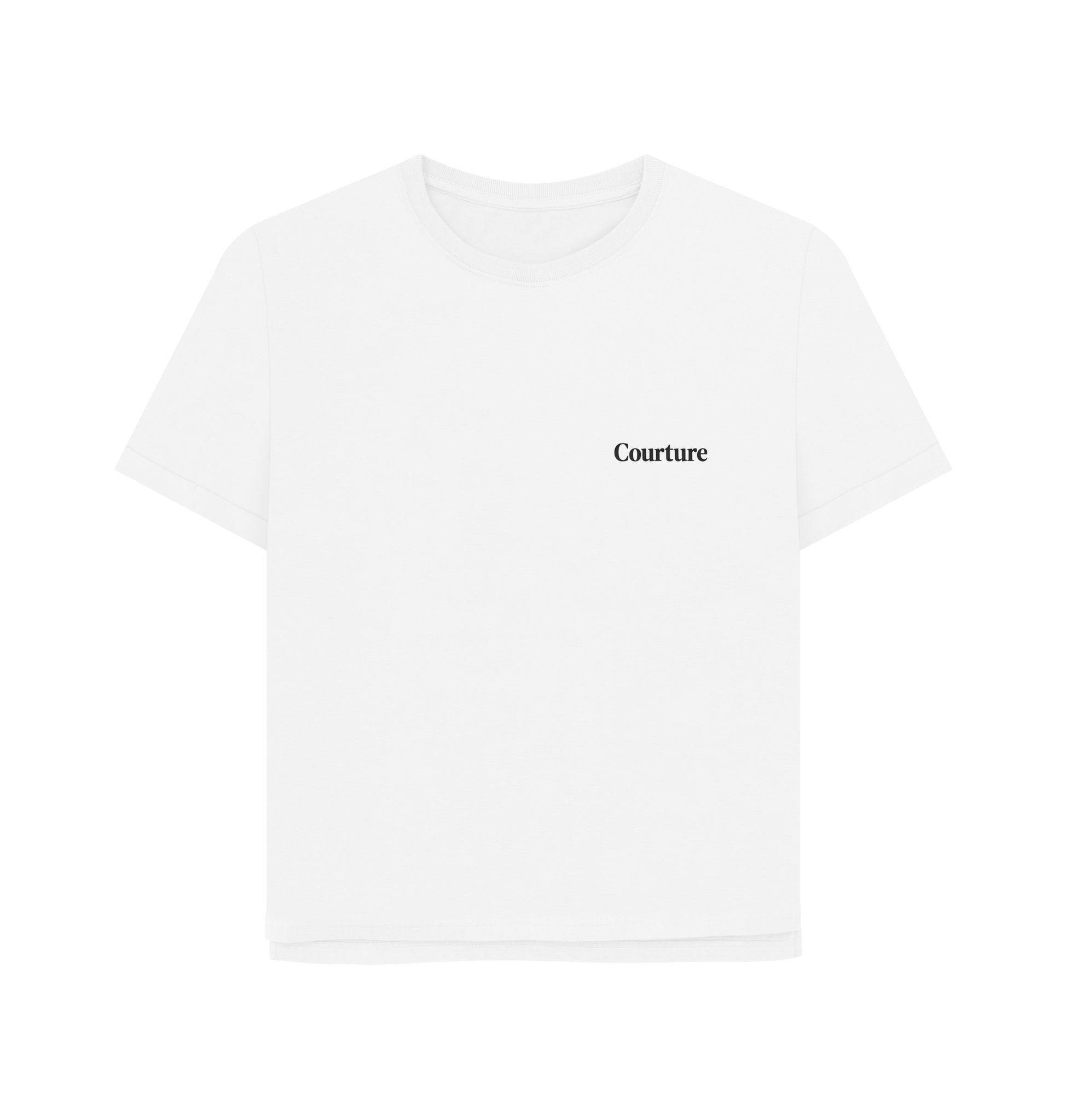 White Printed T-shirt Front