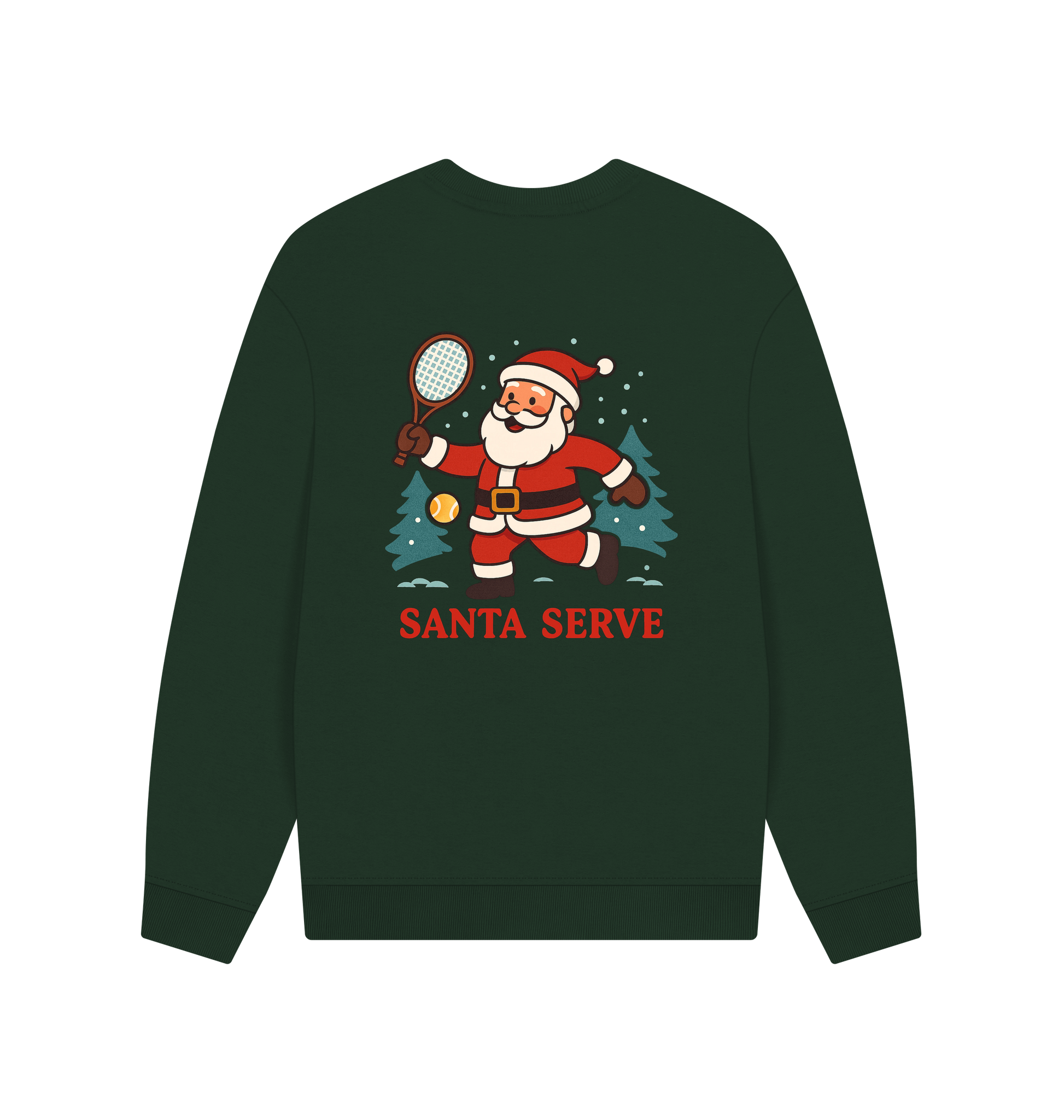 Evergreen Printed Sweater Back