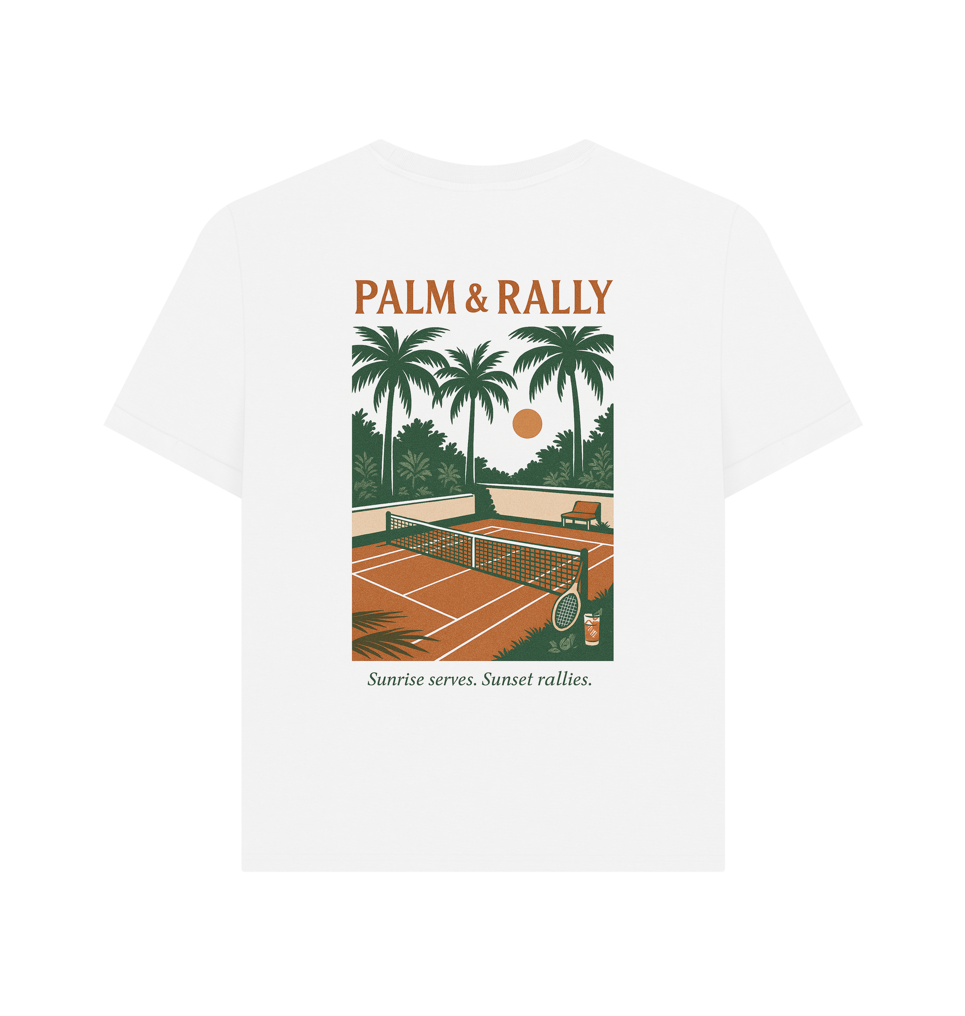 White Printed T-shirt Back