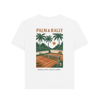 White Printed T-shirt Back