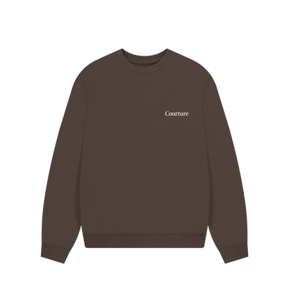 Chocolate Printed Sweater Front