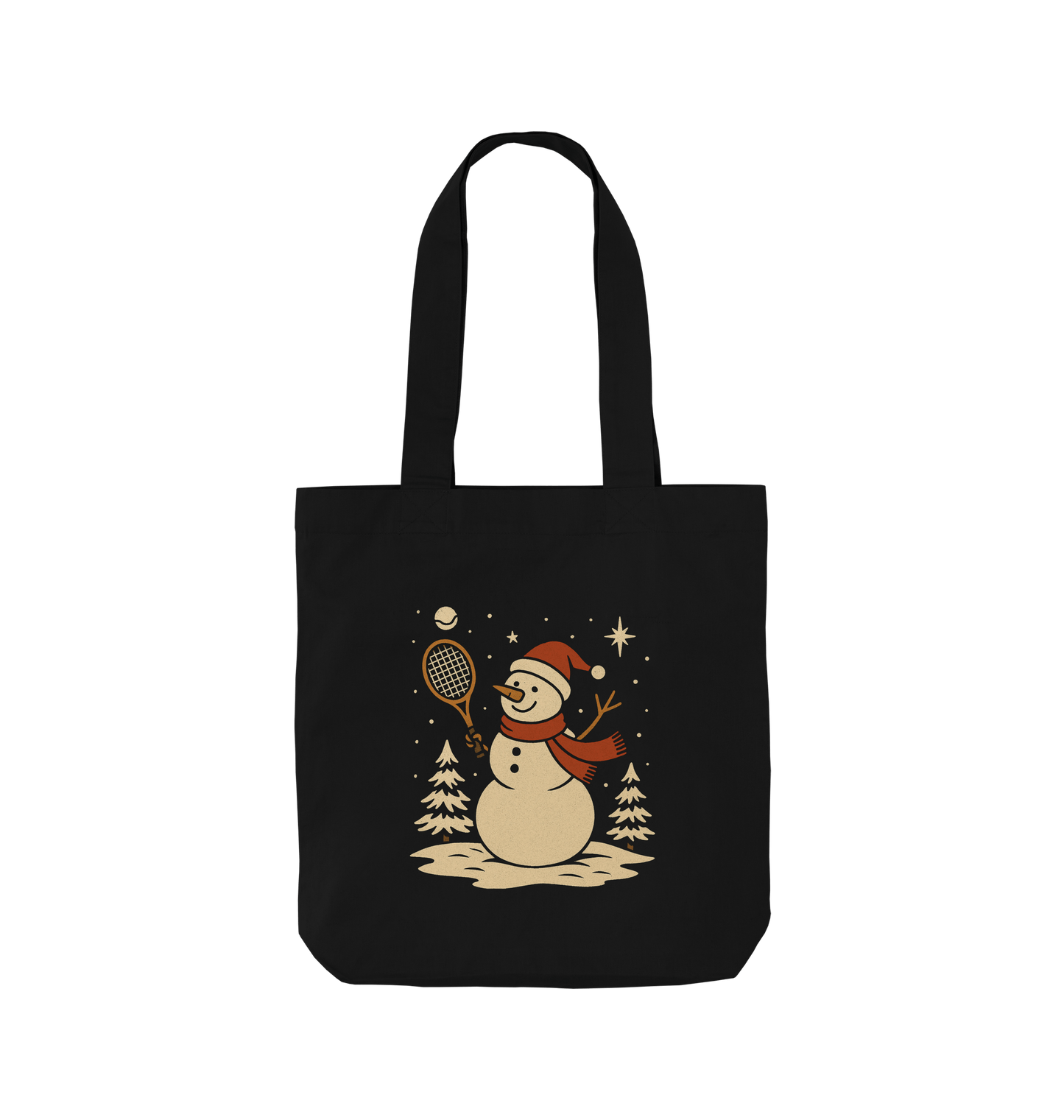 Black Printed Bag Front