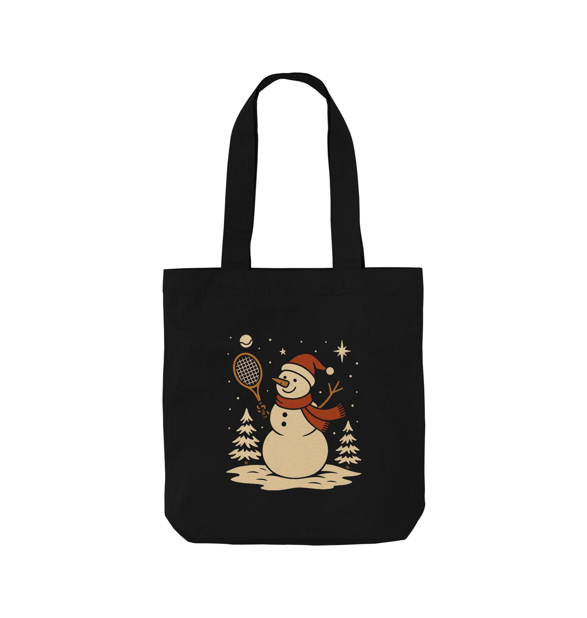 Black Printed Bag Front