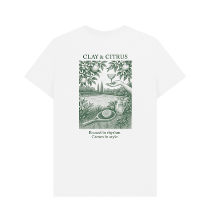 White Printed T-shirt Back