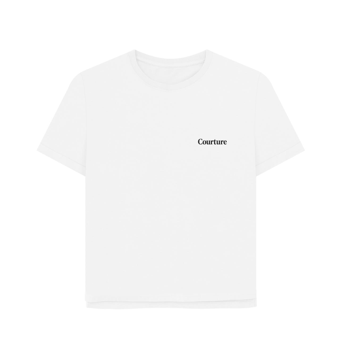 White Printed T-shirt Front