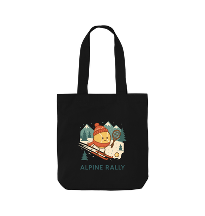 Black Printed Bag Front