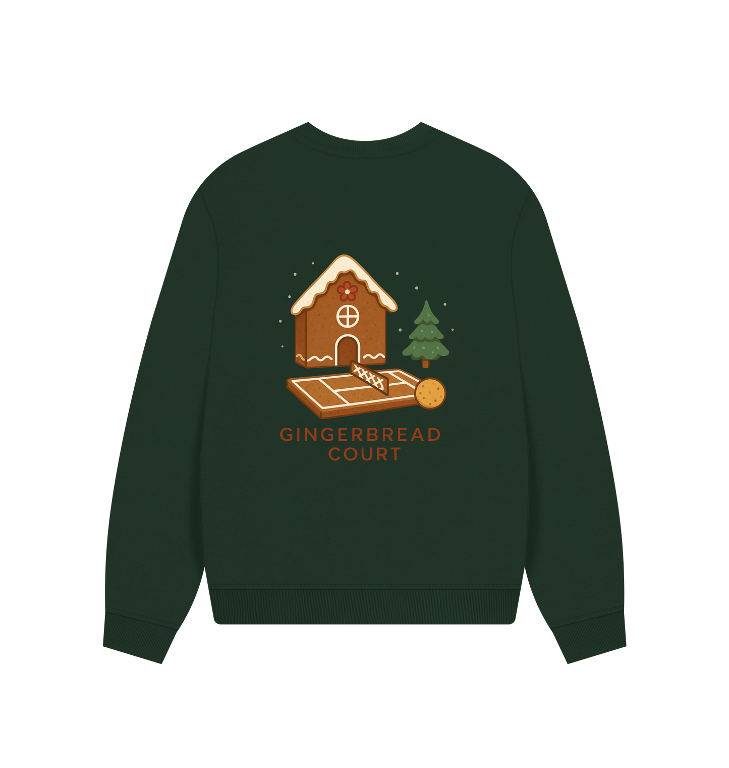 Evergreen Printed Sweater Back