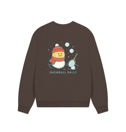 Chocolate Printed Sweater Back