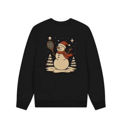 Black Printed Sweater Back