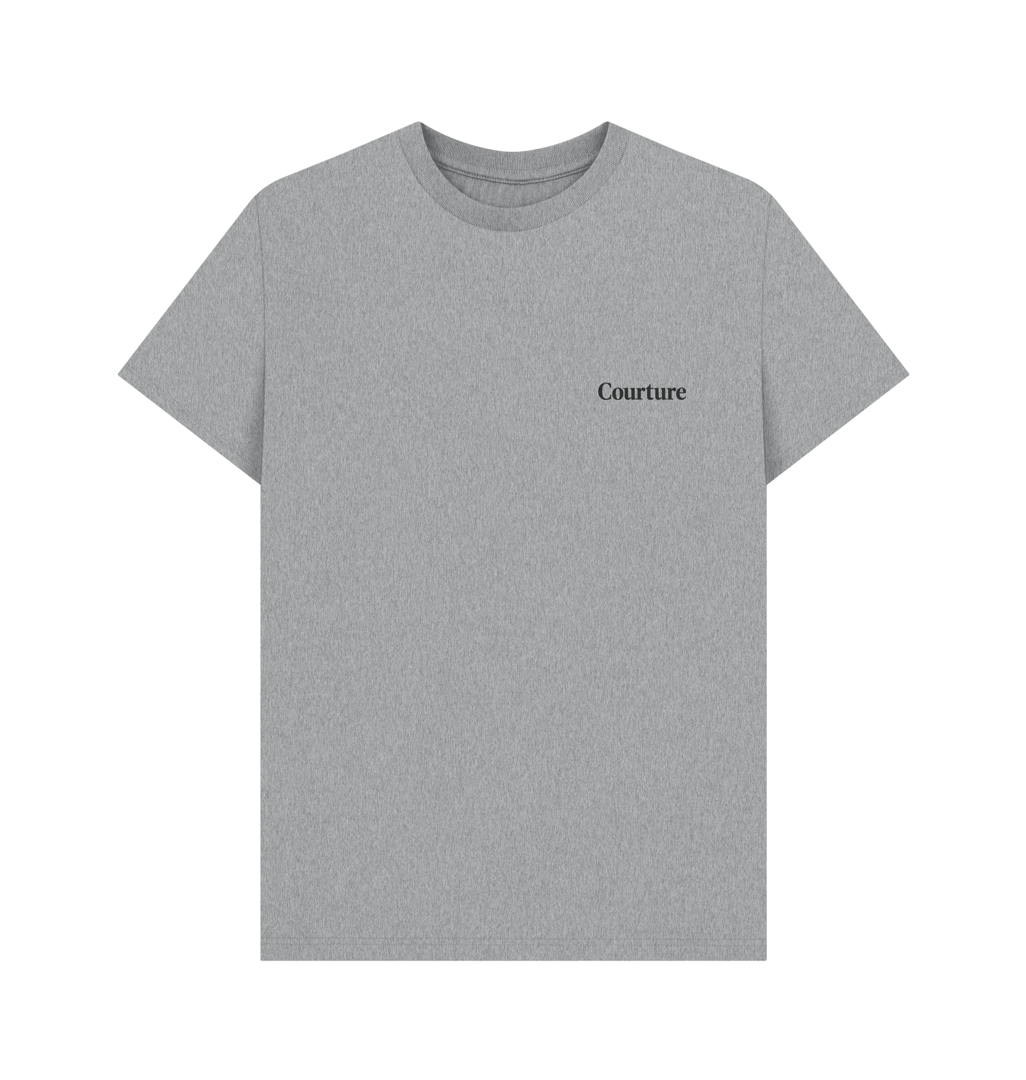 Athletic Grey Printed T-shirt Front