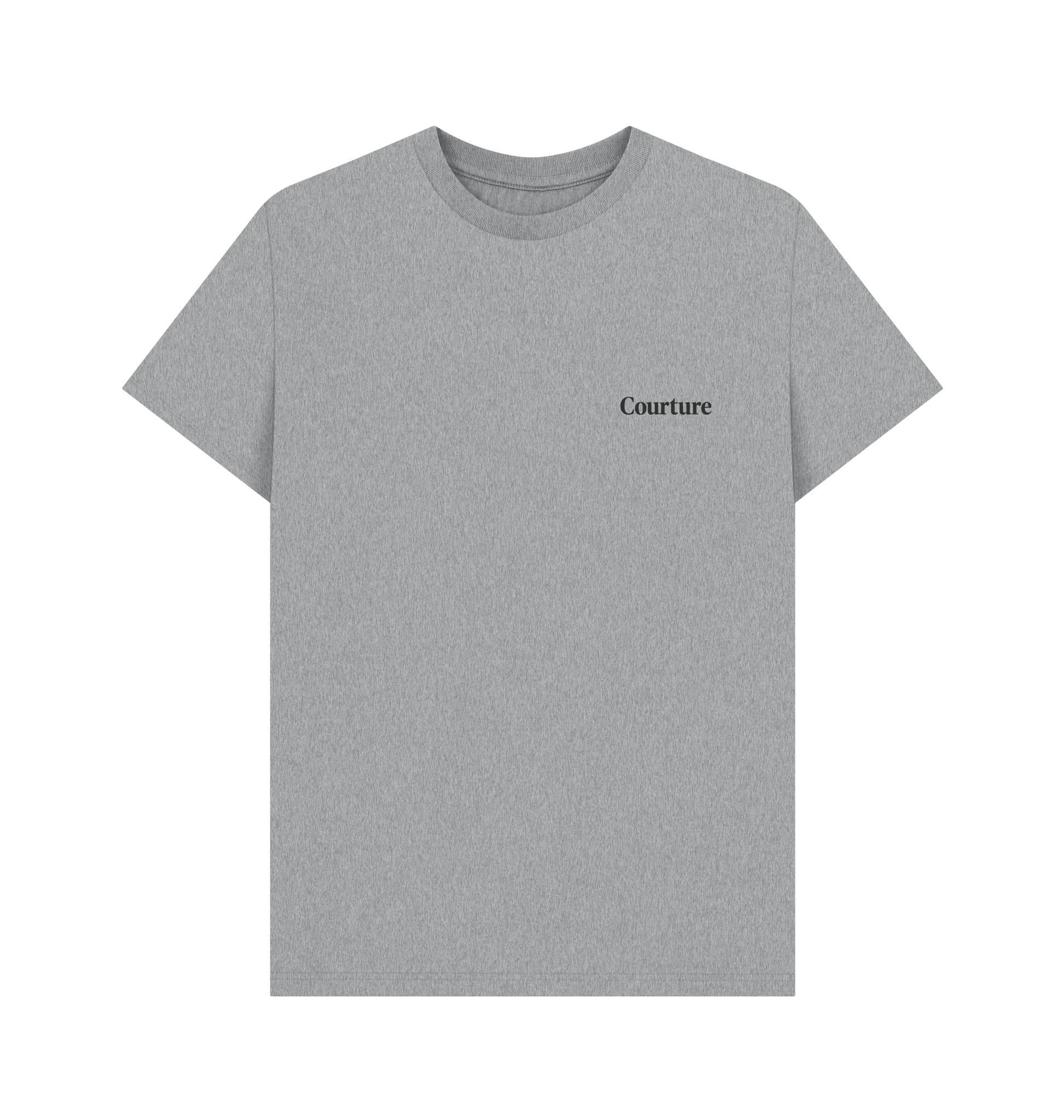 Athletic Grey Printed T-shirt Front