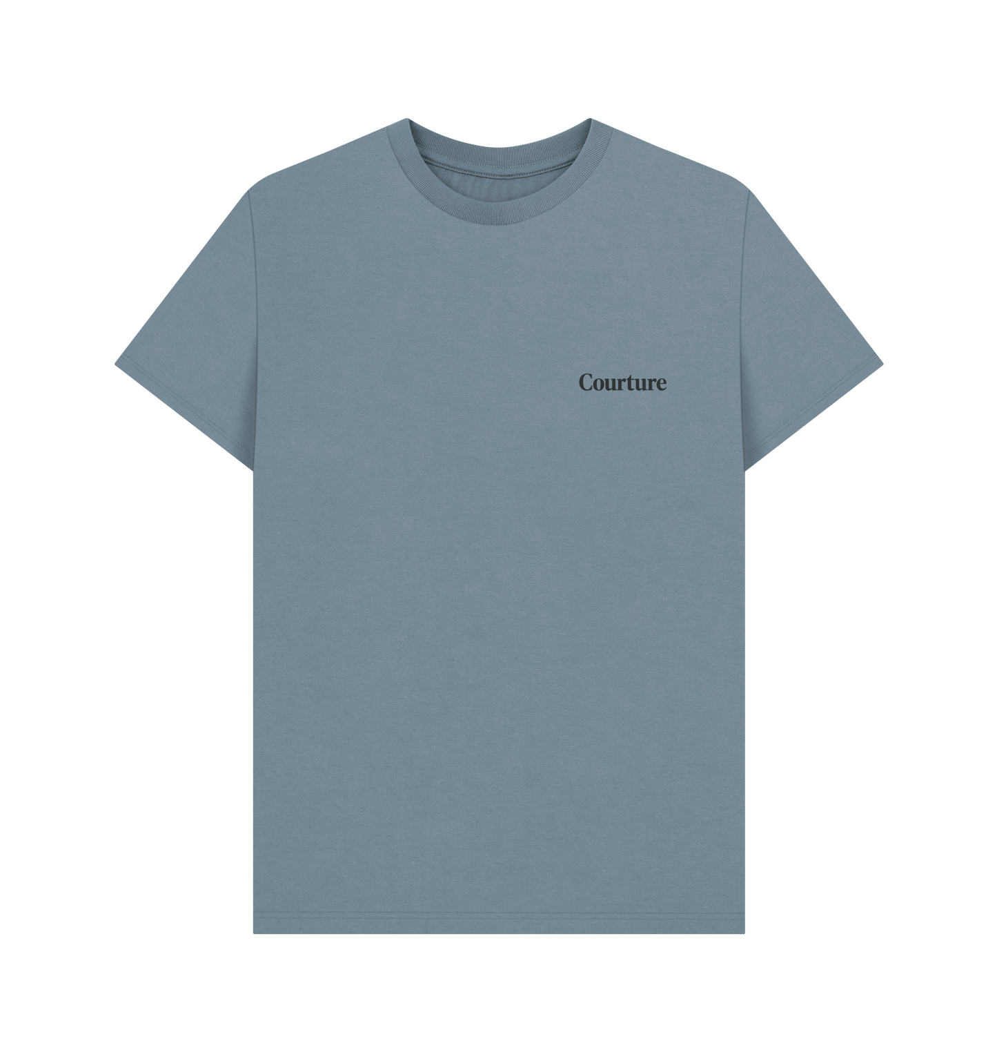 Stone Blue Printed T-shirt Front