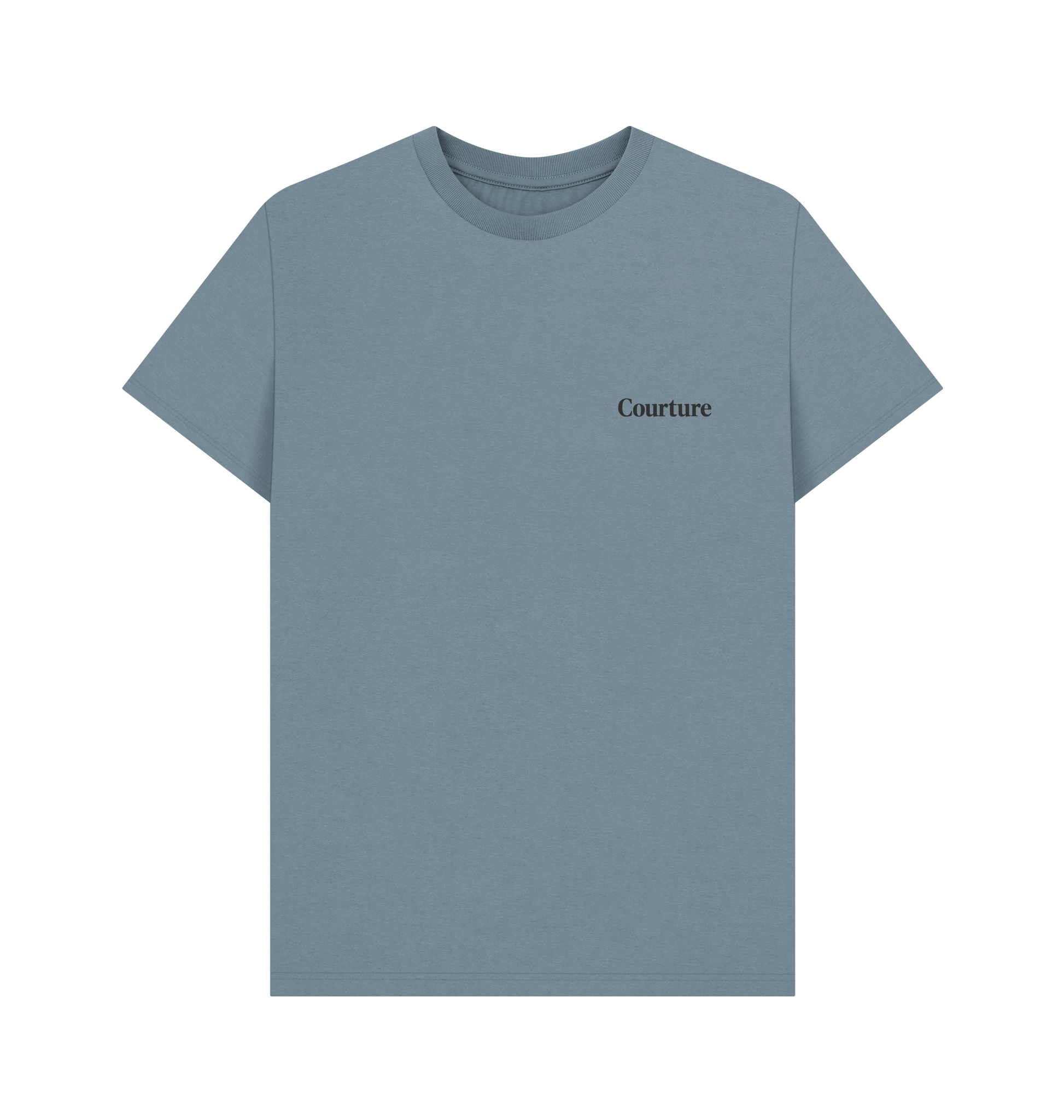 Stone Blue Printed T-shirt Front