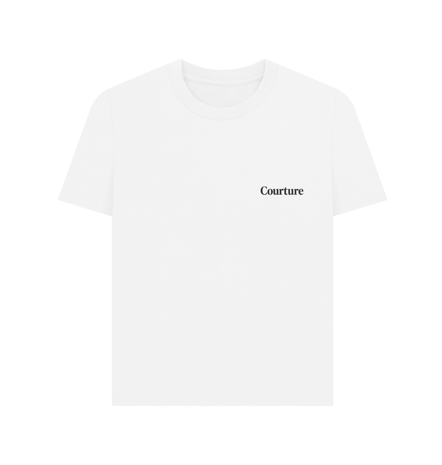 White Printed T-shirt Front