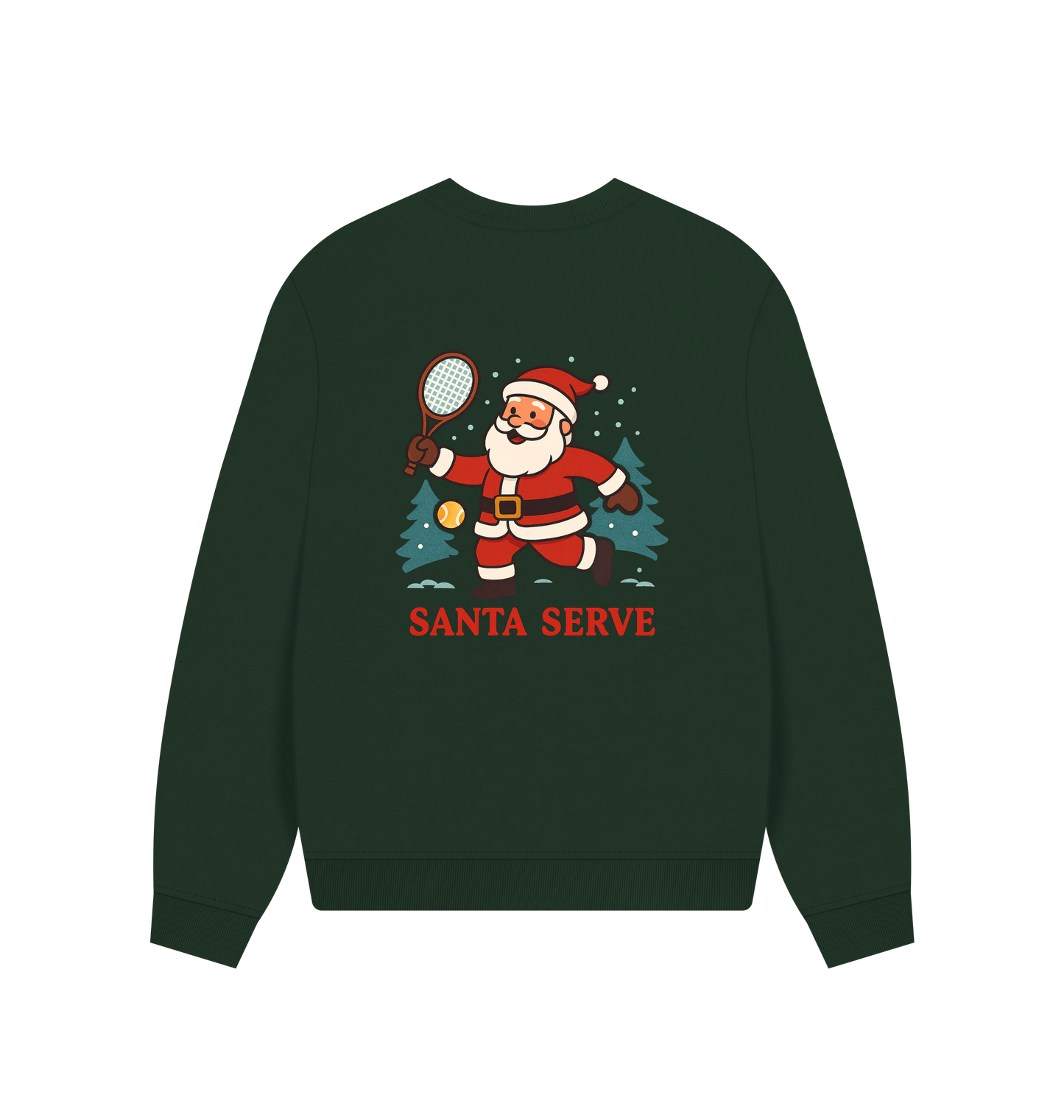 Evergreen Printed Sweater Back