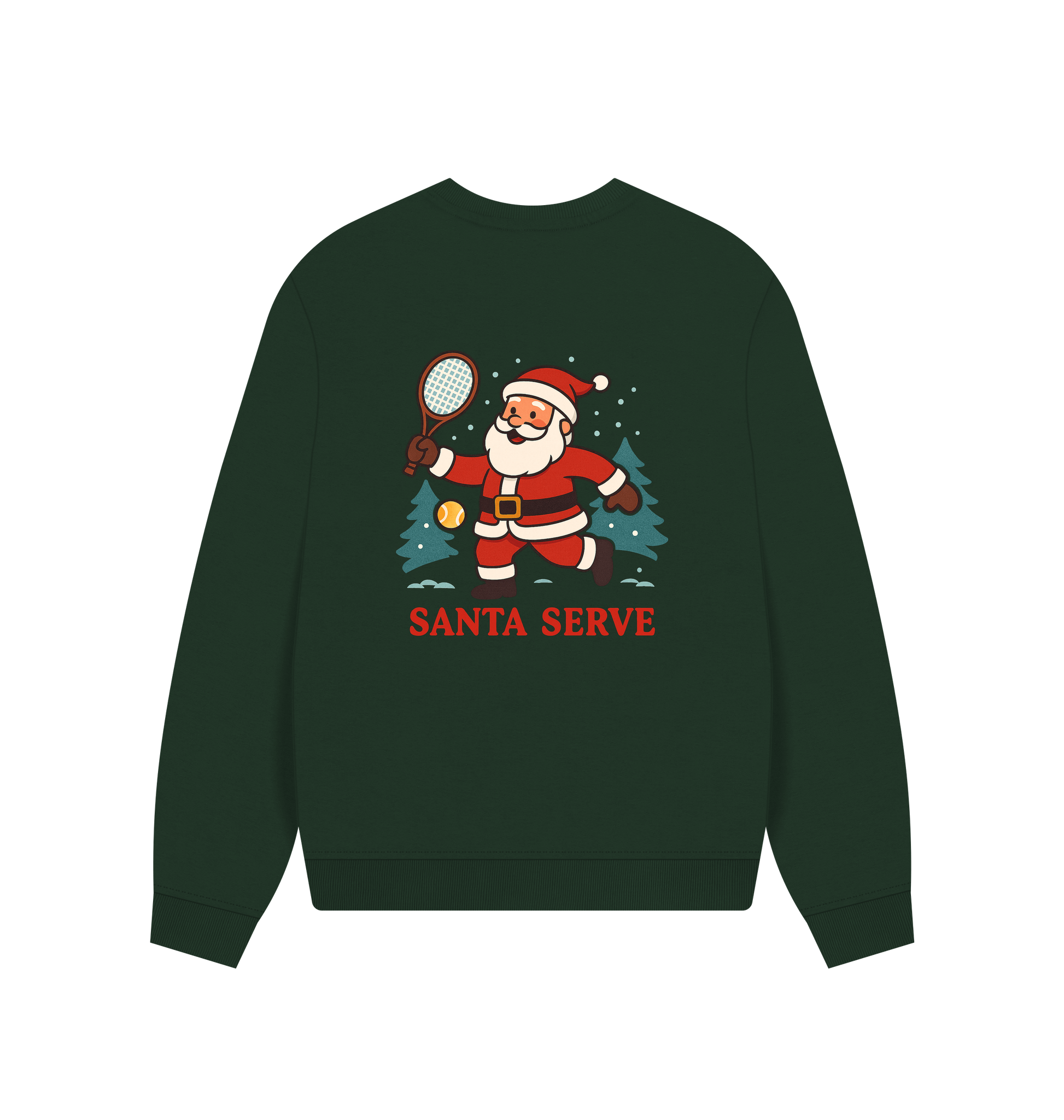 Evergreen Printed Sweater Back